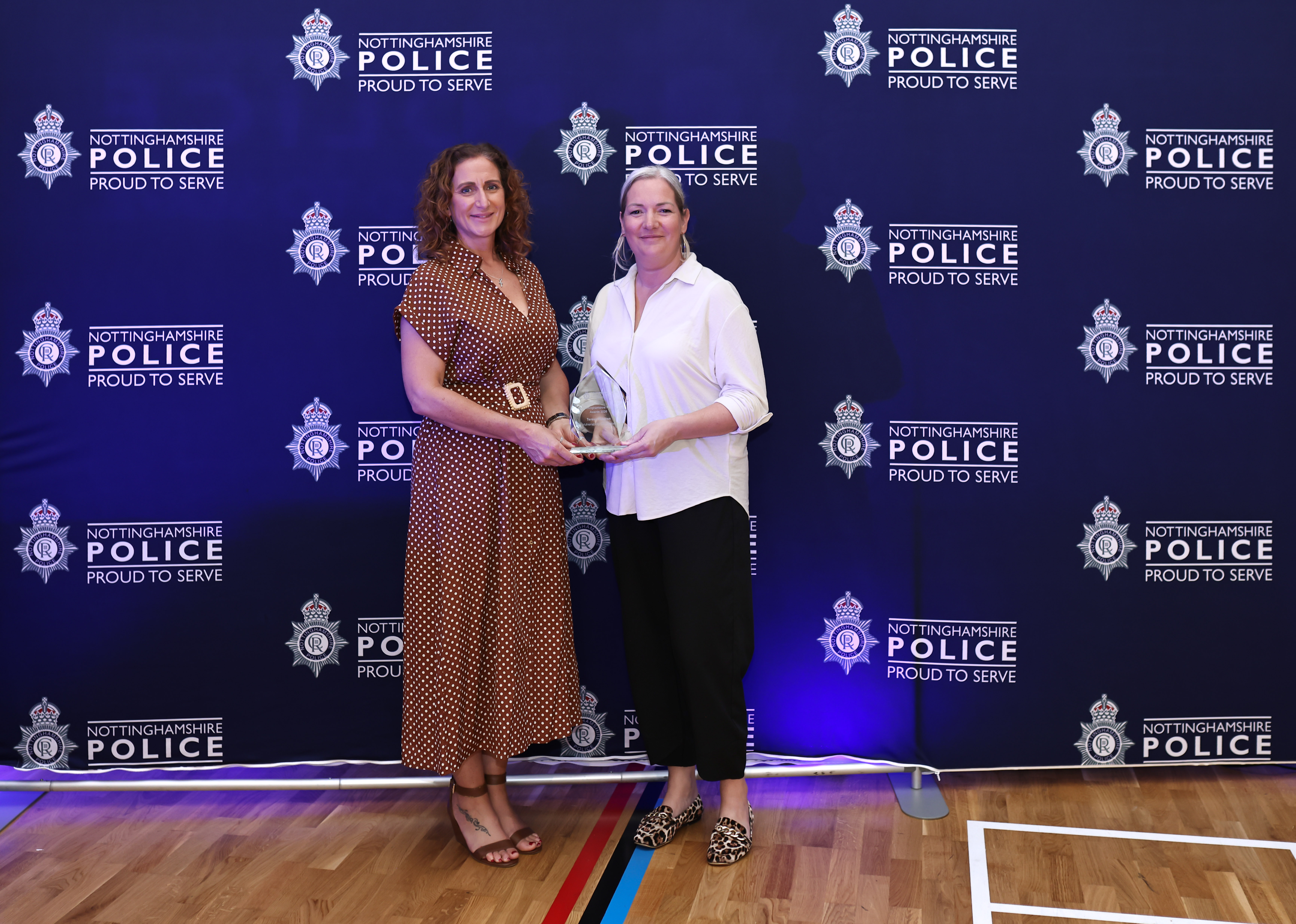 Teresa's award was collected by Deborah Lush and Laura Jeffers Teresa's award was collected by Deborah Lush and Laura Jeffers