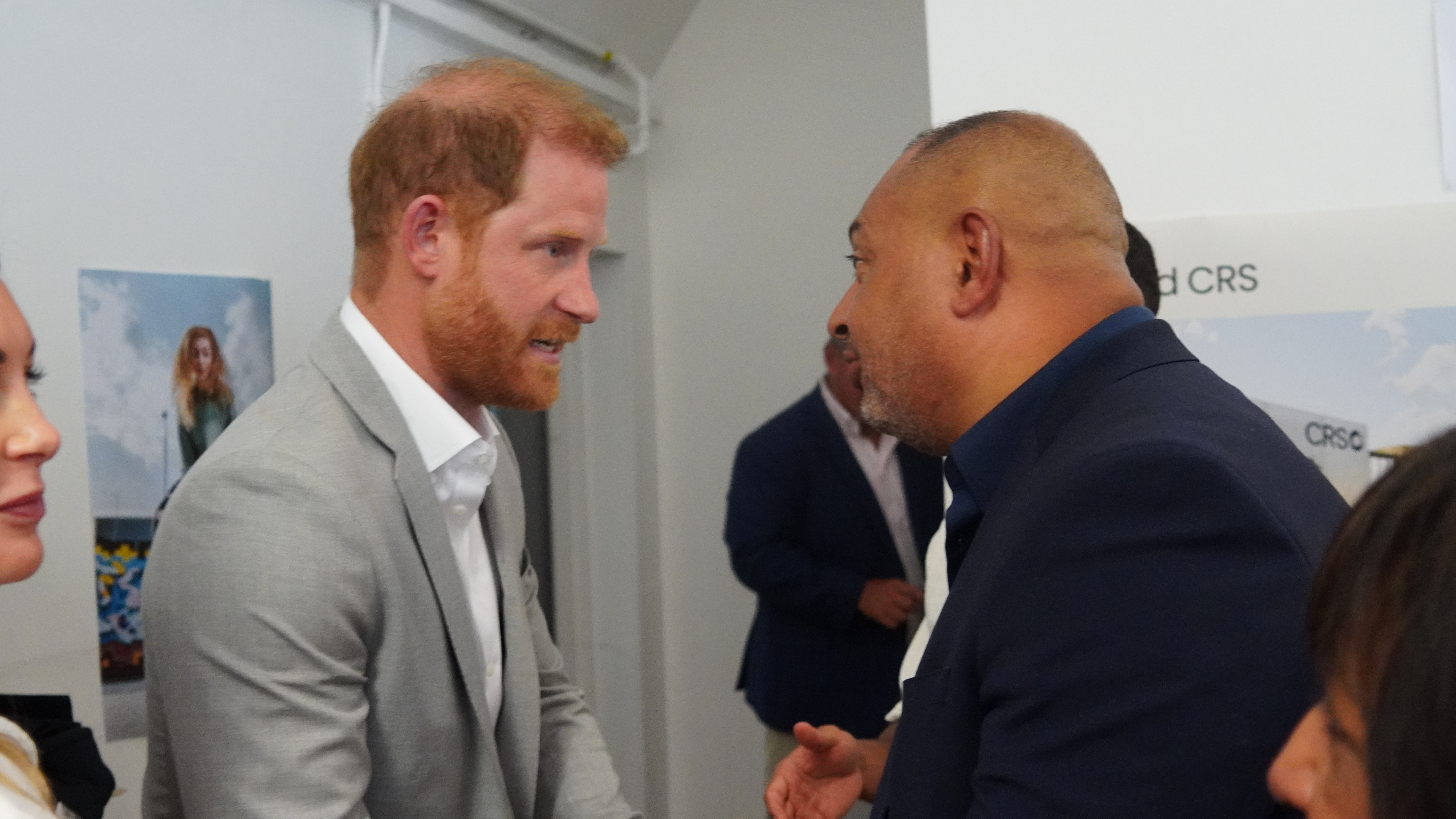 Prince Harry chats with PCC Godden