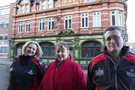 Caroline with two Safer Streets wardens