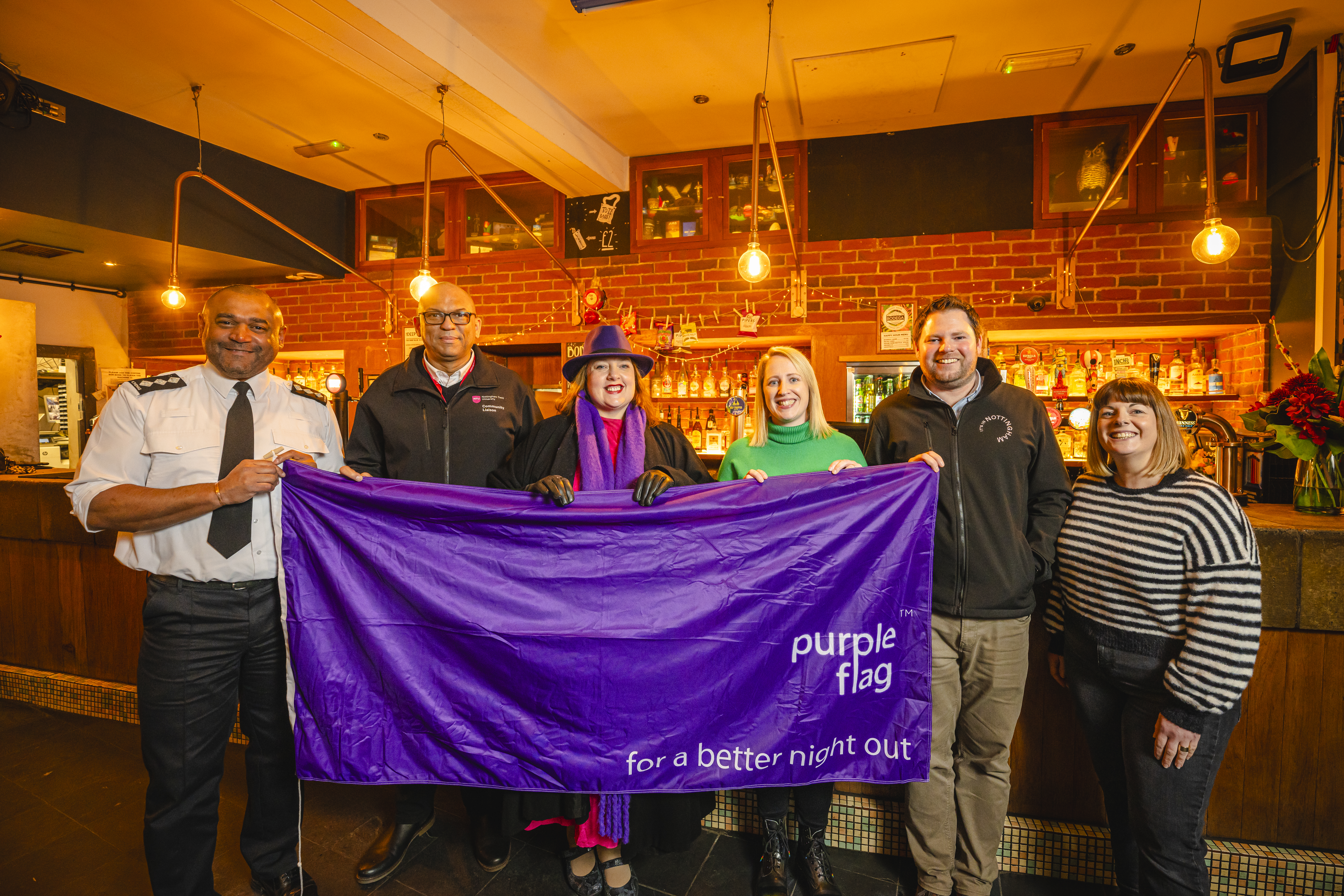 Carolingpurpleflagbodyworn