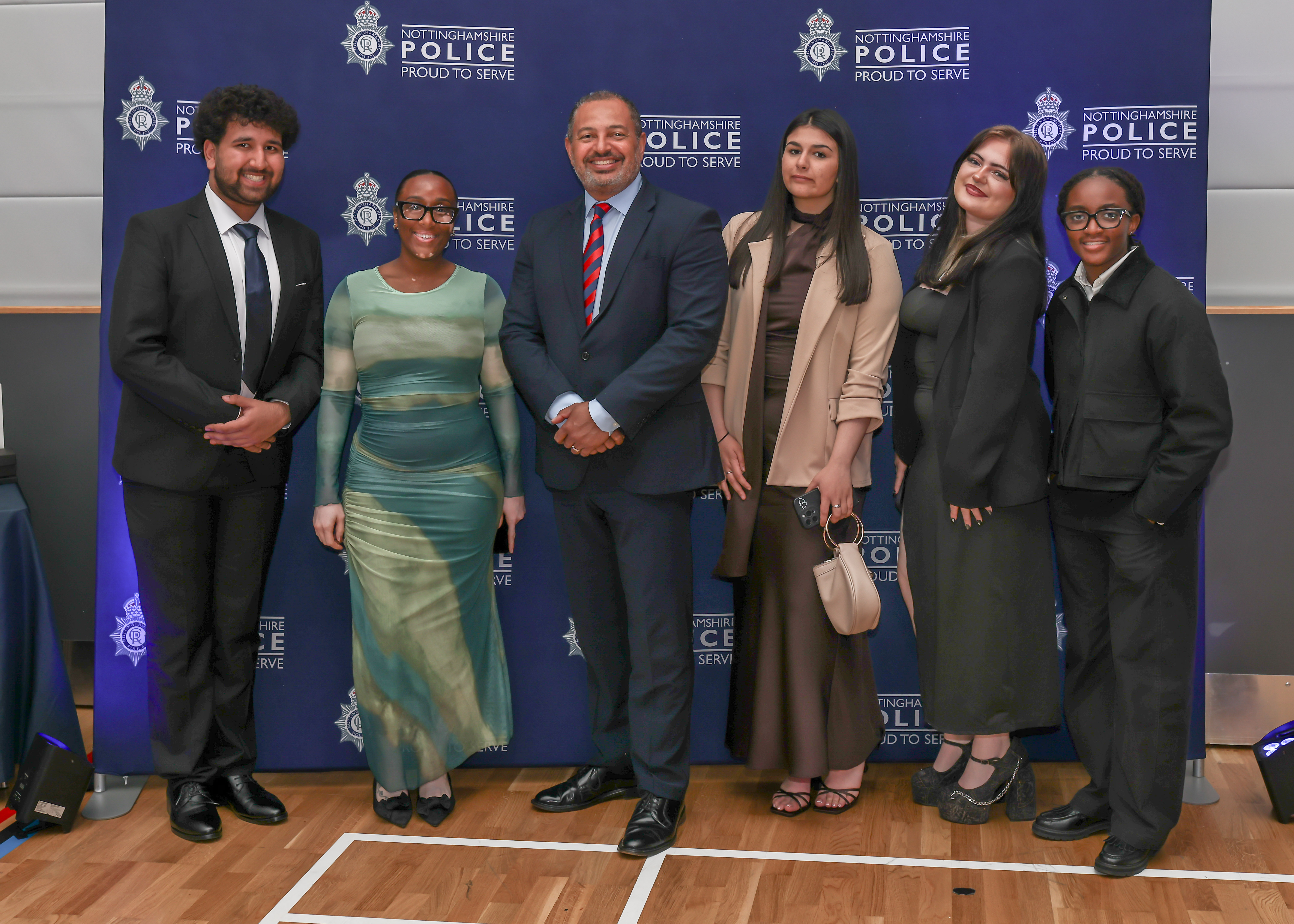 PCC Gary Godden with some of the Nxt Gen award nominees