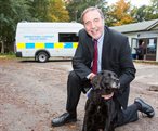 PCC Paddy Tipping and Police Dog Meg