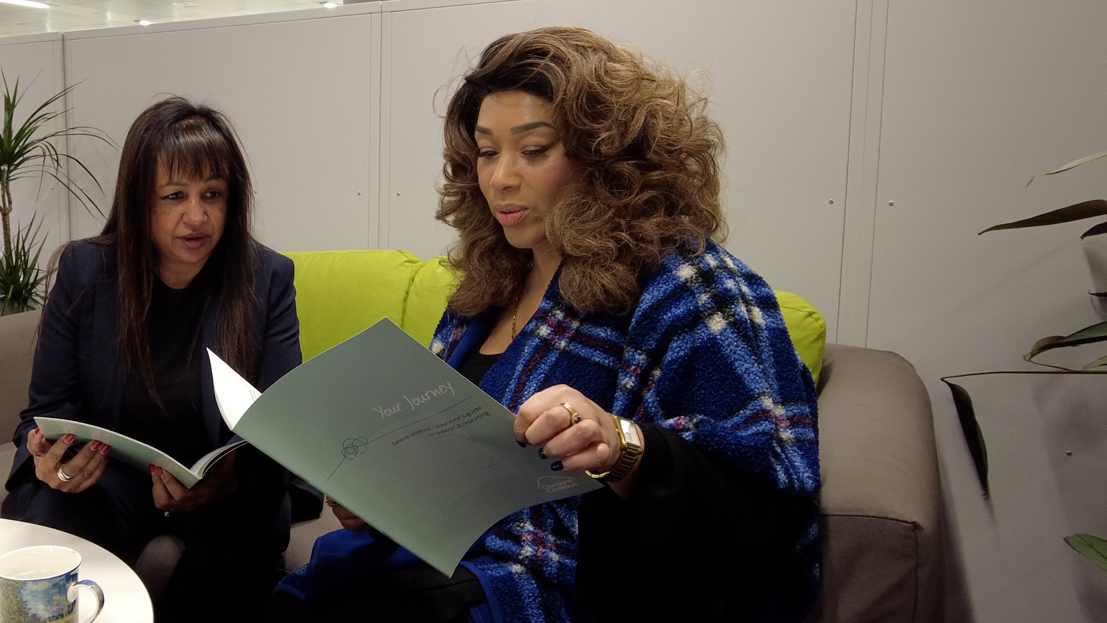 Deputy PCC Angela Kandola alongside Novlet Holness from Notts SVSS