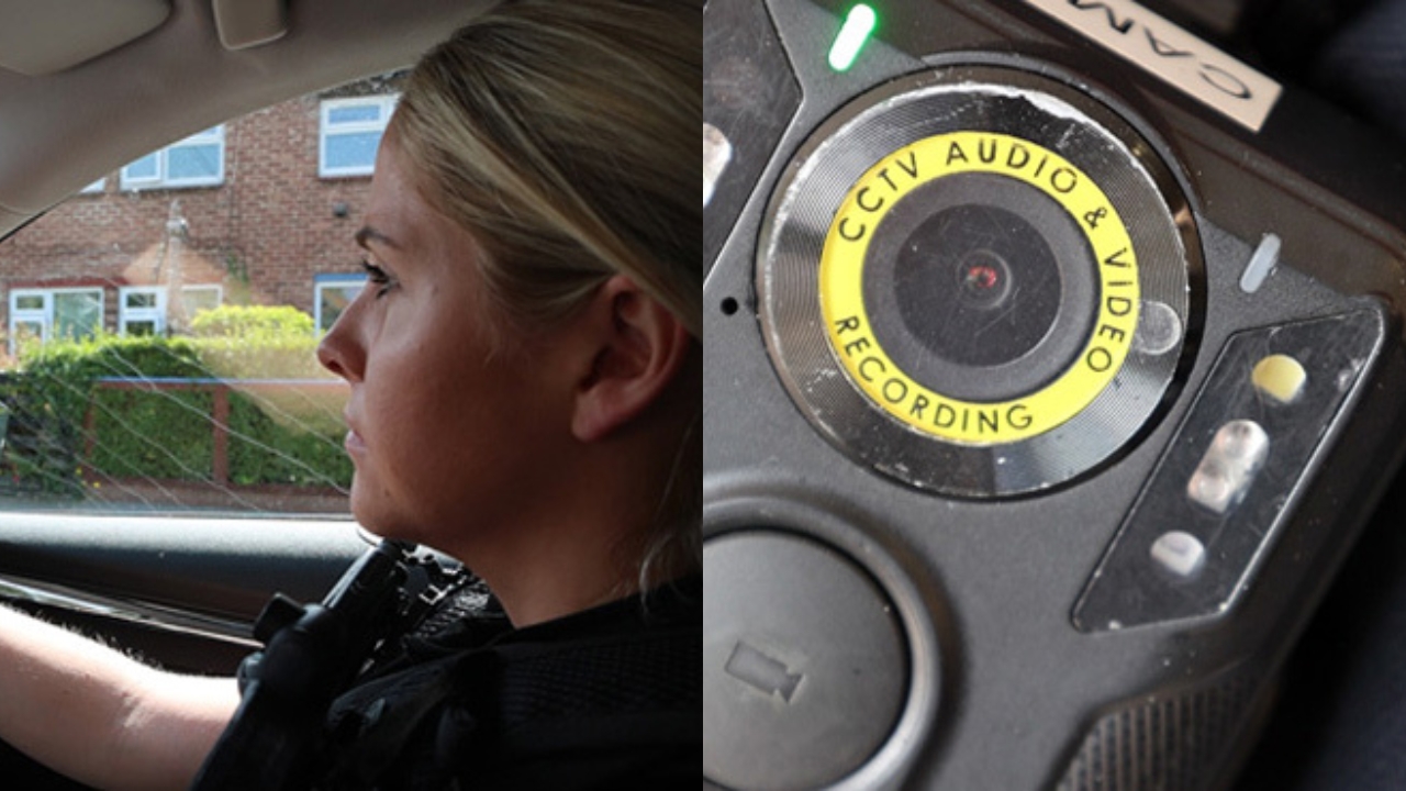 Officer and body worn video camera.