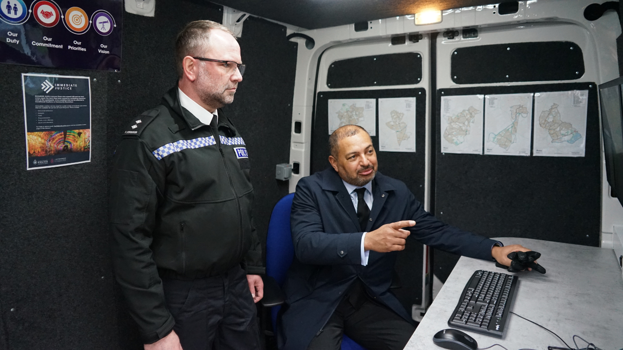 Commissioner Godden in new ASB van