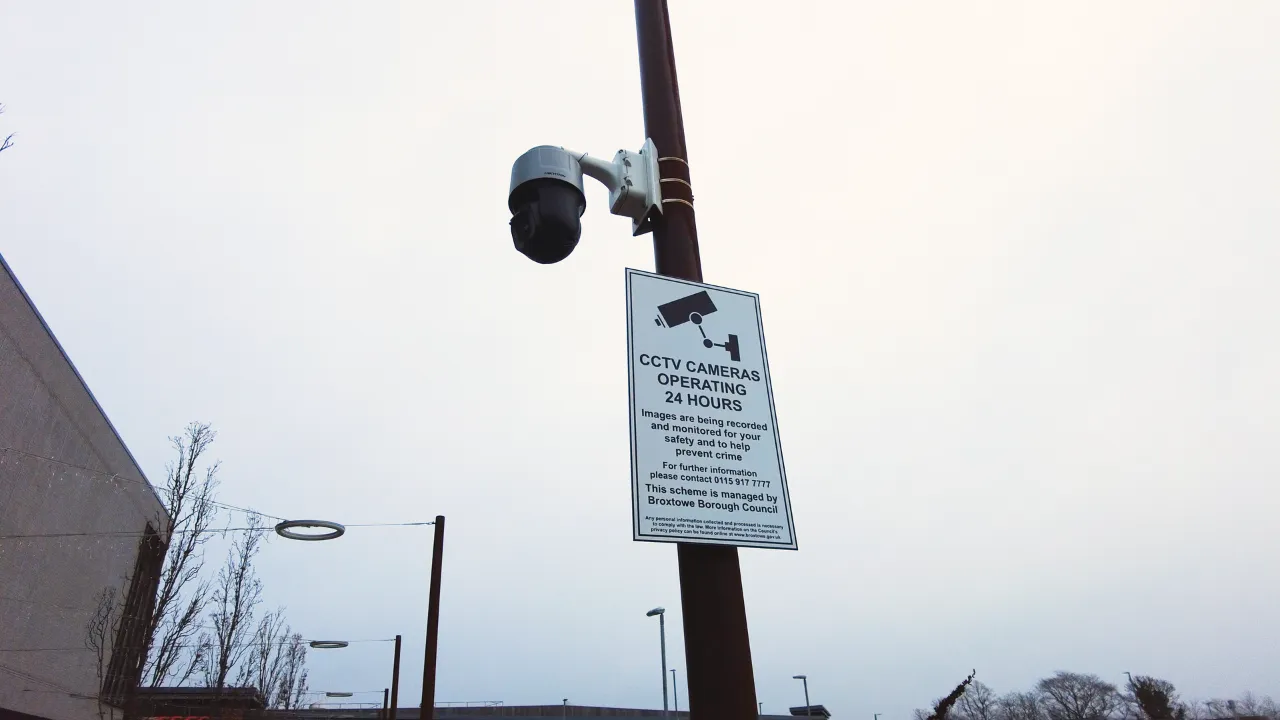 A new CCTV camera in Beeston