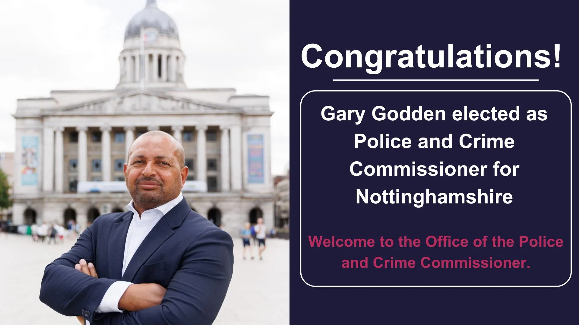 Gary Godden is elected new PCC for Nottinghamshire