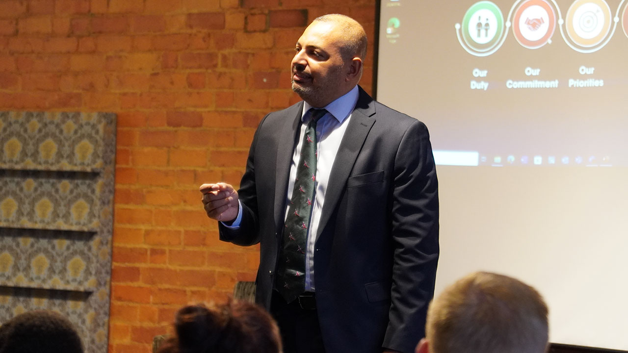 PCC Gary Godden at a recent Saba day in Nottingham