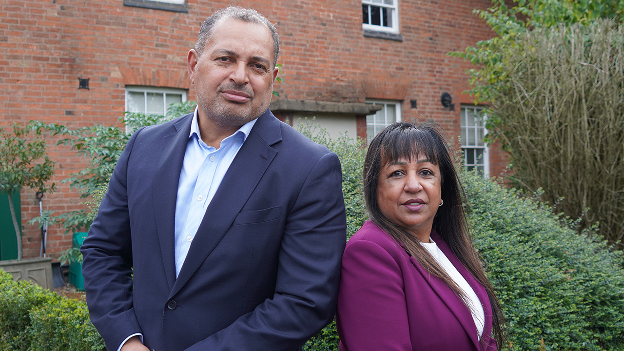 PCC Gary Godden and his Deputy Angela Kandola at the Regional VAWG Conference in Leicestershire