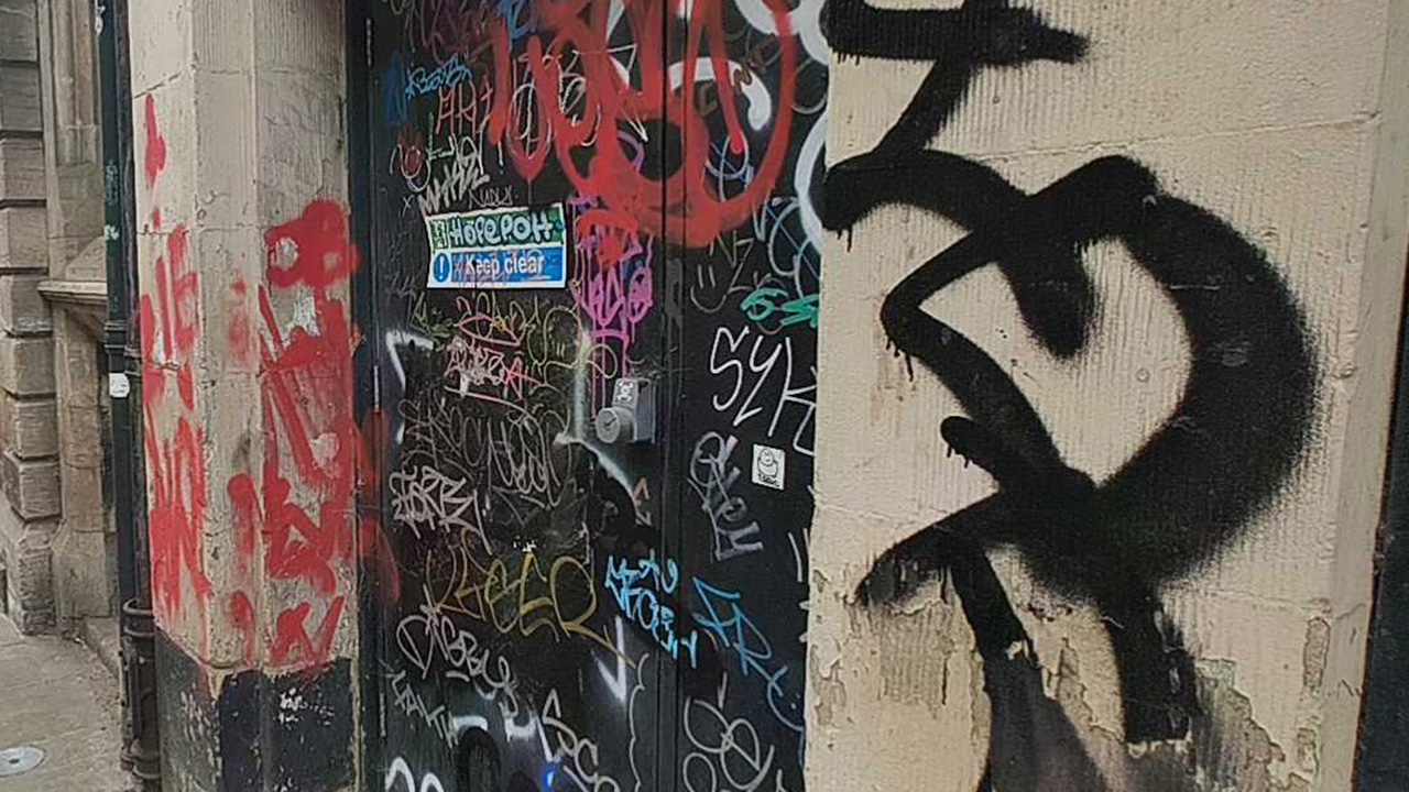 Graffiti in Nottingham city centre