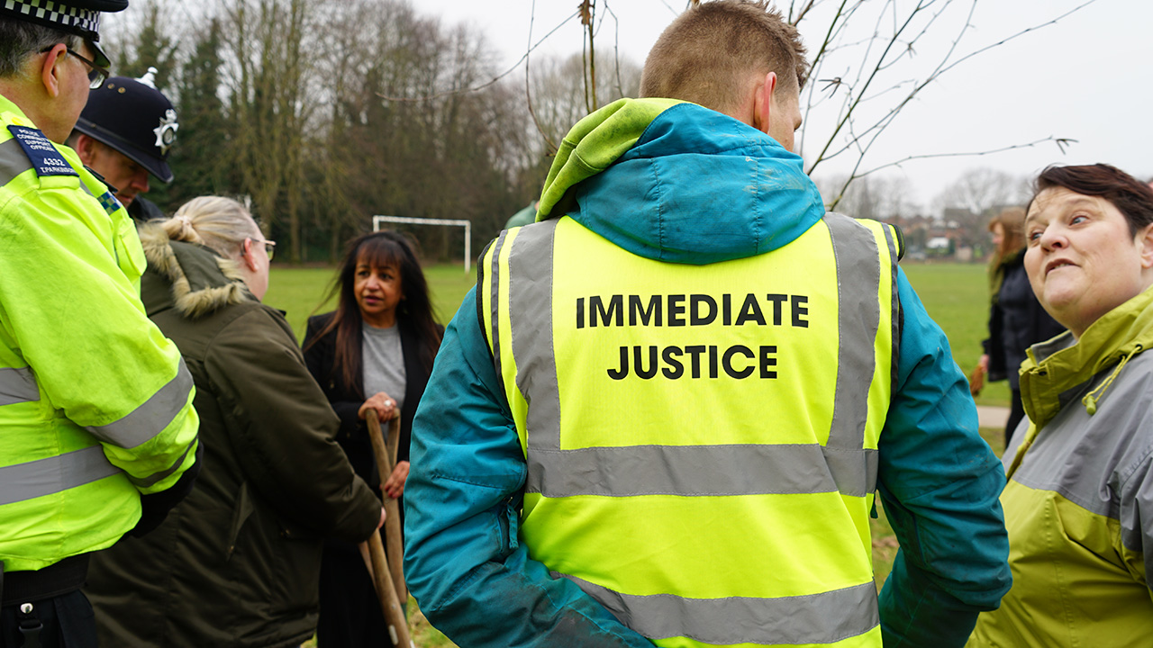 The Immediate Justice team in action