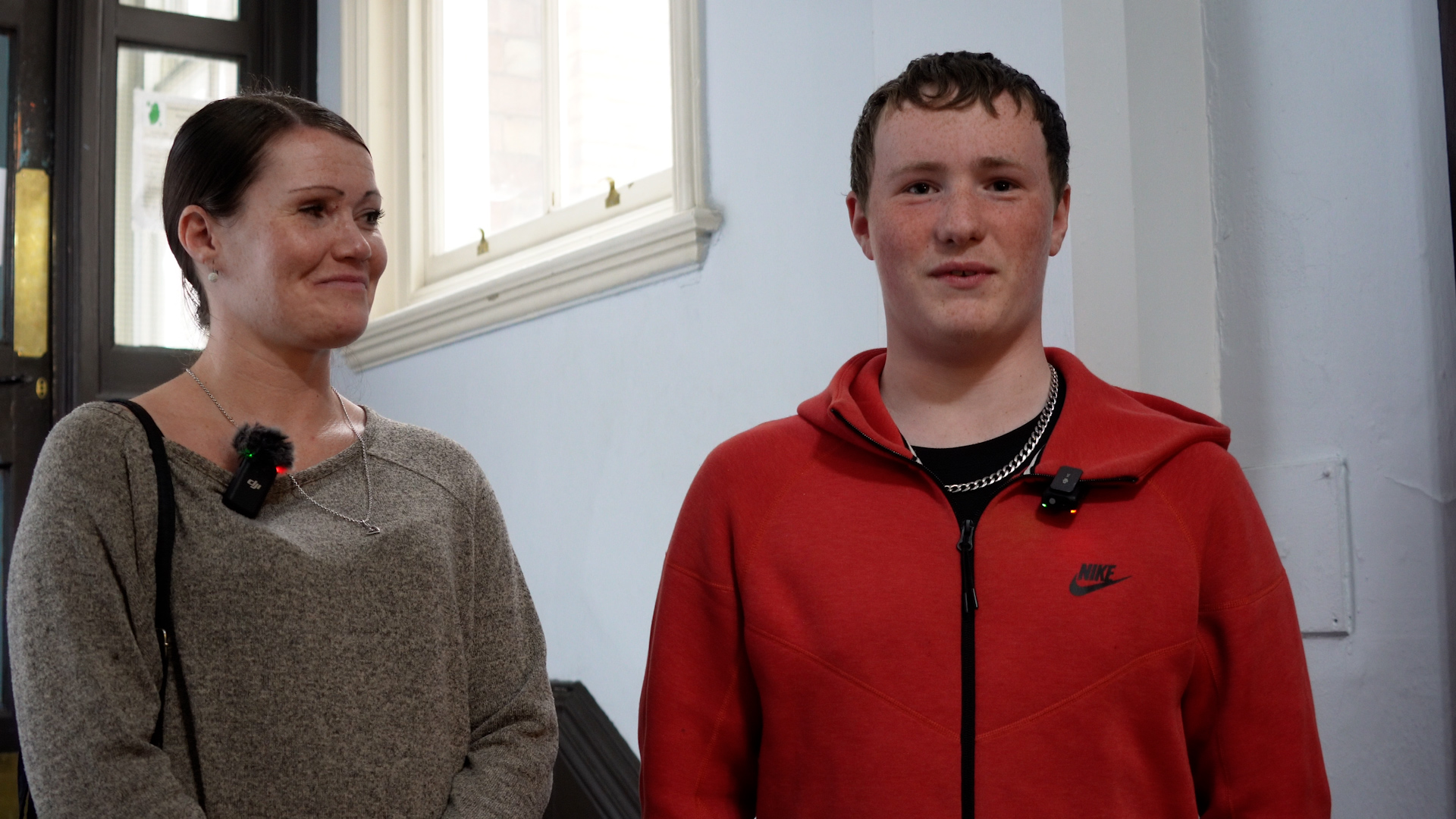 A Nottingham Mum alongside her son