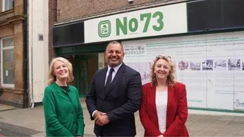 PCC Gary Godden alongside Bassetlaw MP Jo White and Bassetlaw District Council Leader Julie Leigh