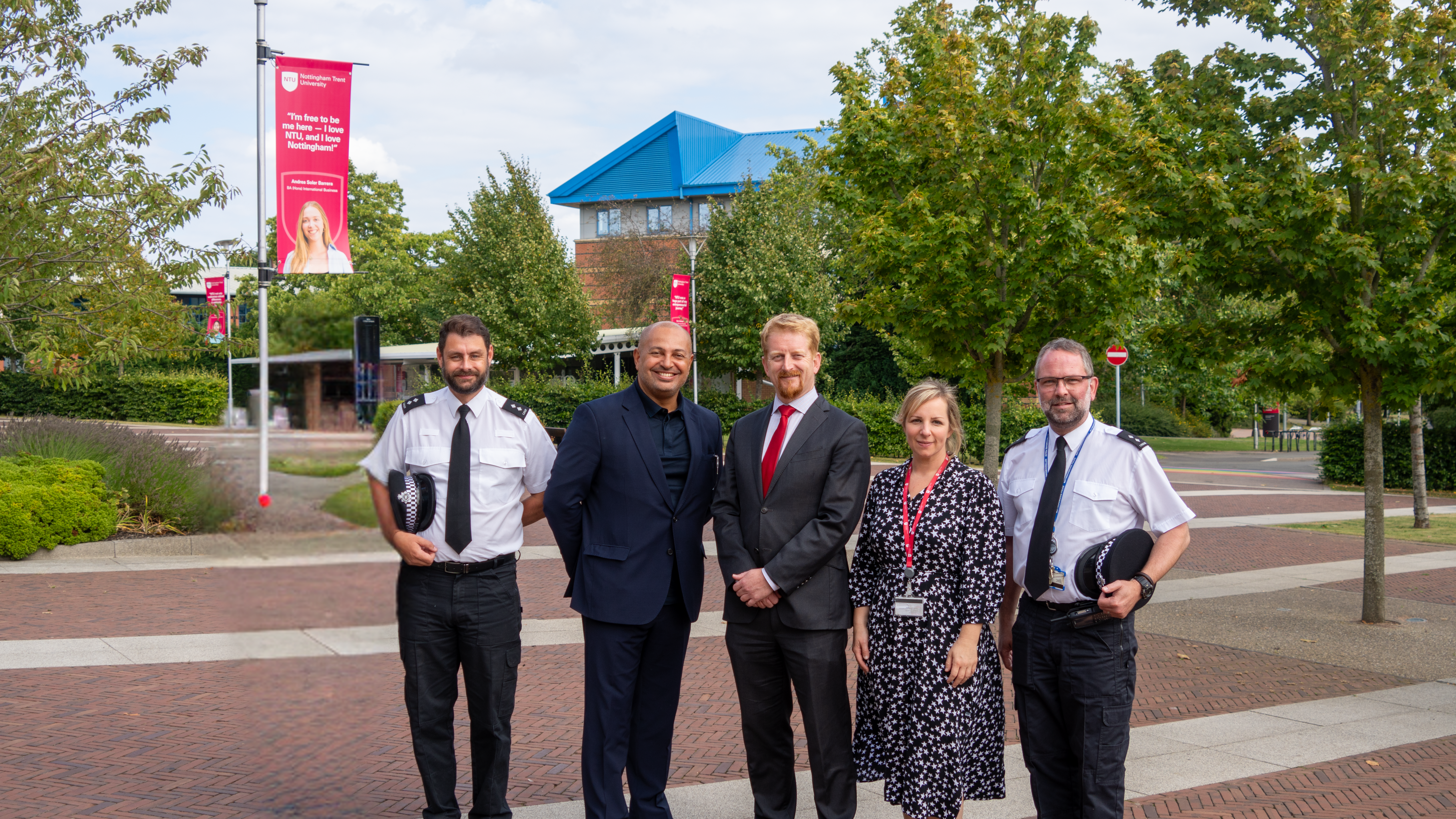 Police and Crime Commissioner Gary Godden alongside key stakeholders at Nottingham Trent University