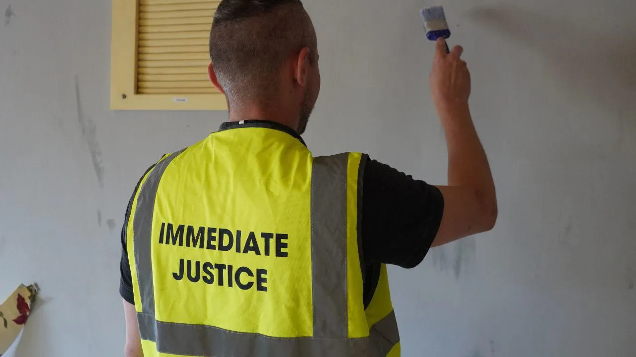 Immediate Justice service user painting
