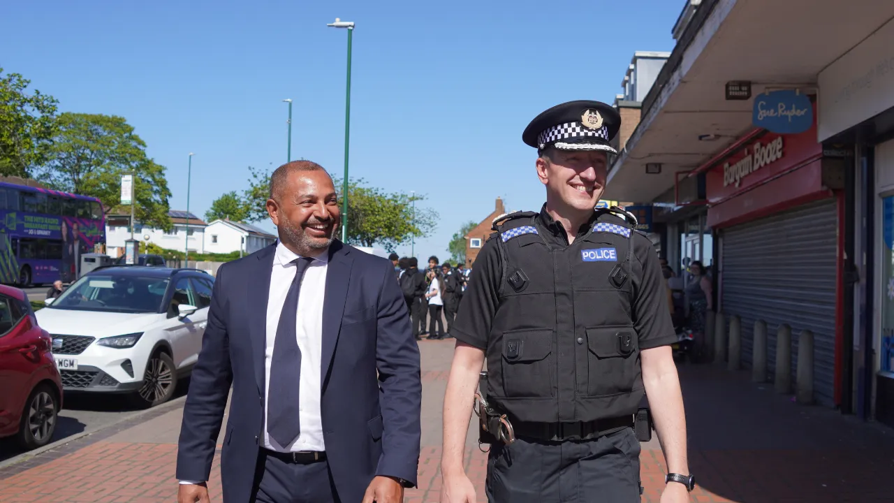 PCC Gary Godden and Temporary Chief Constable Steve Cooper
