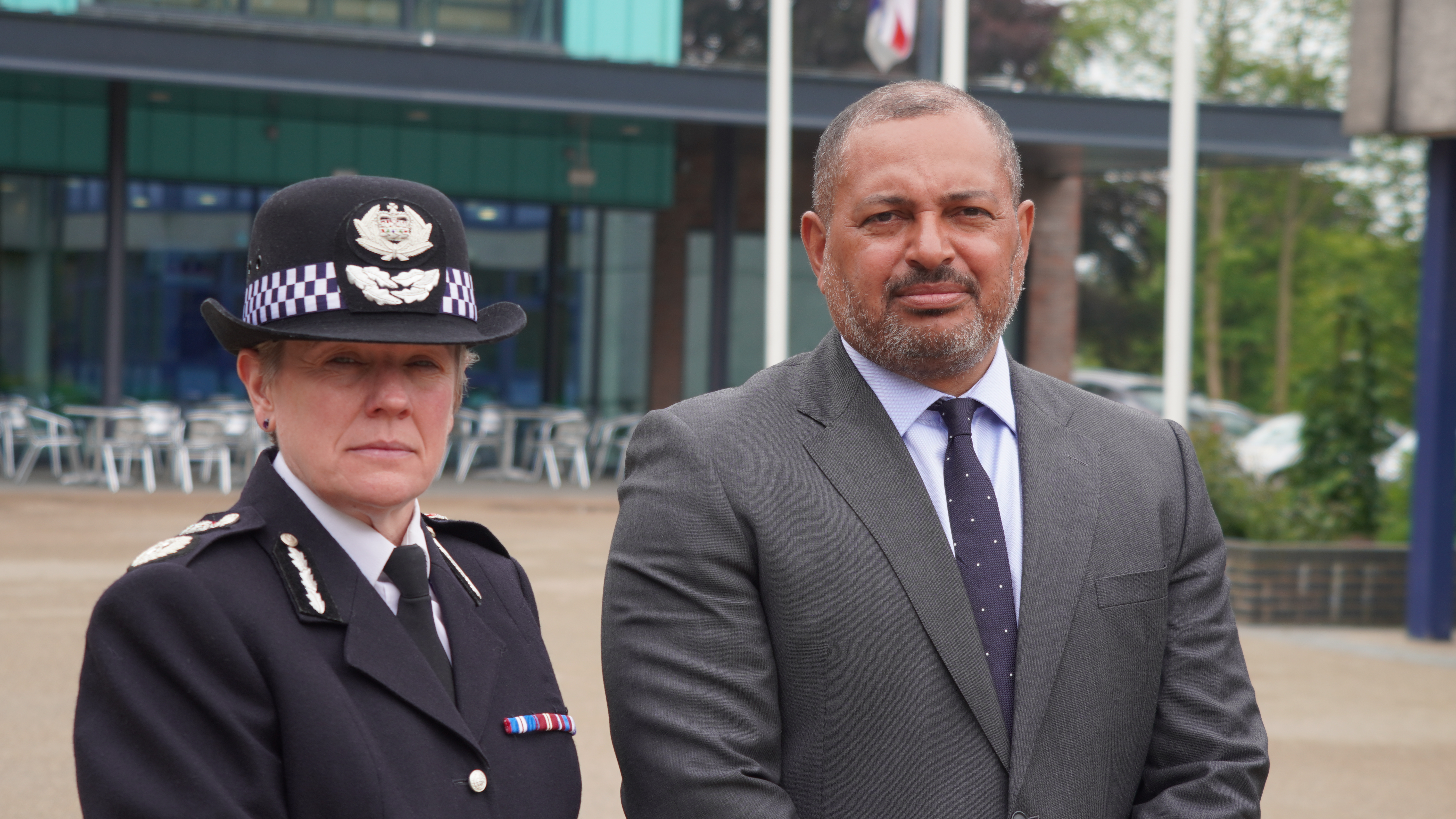 Chief Constable Kate Meynell and PCC Gary Godden