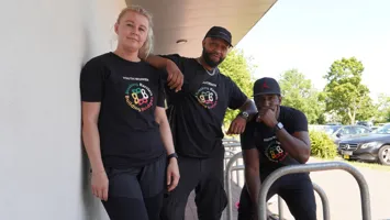 Youth workers from the detached youth outreach programme