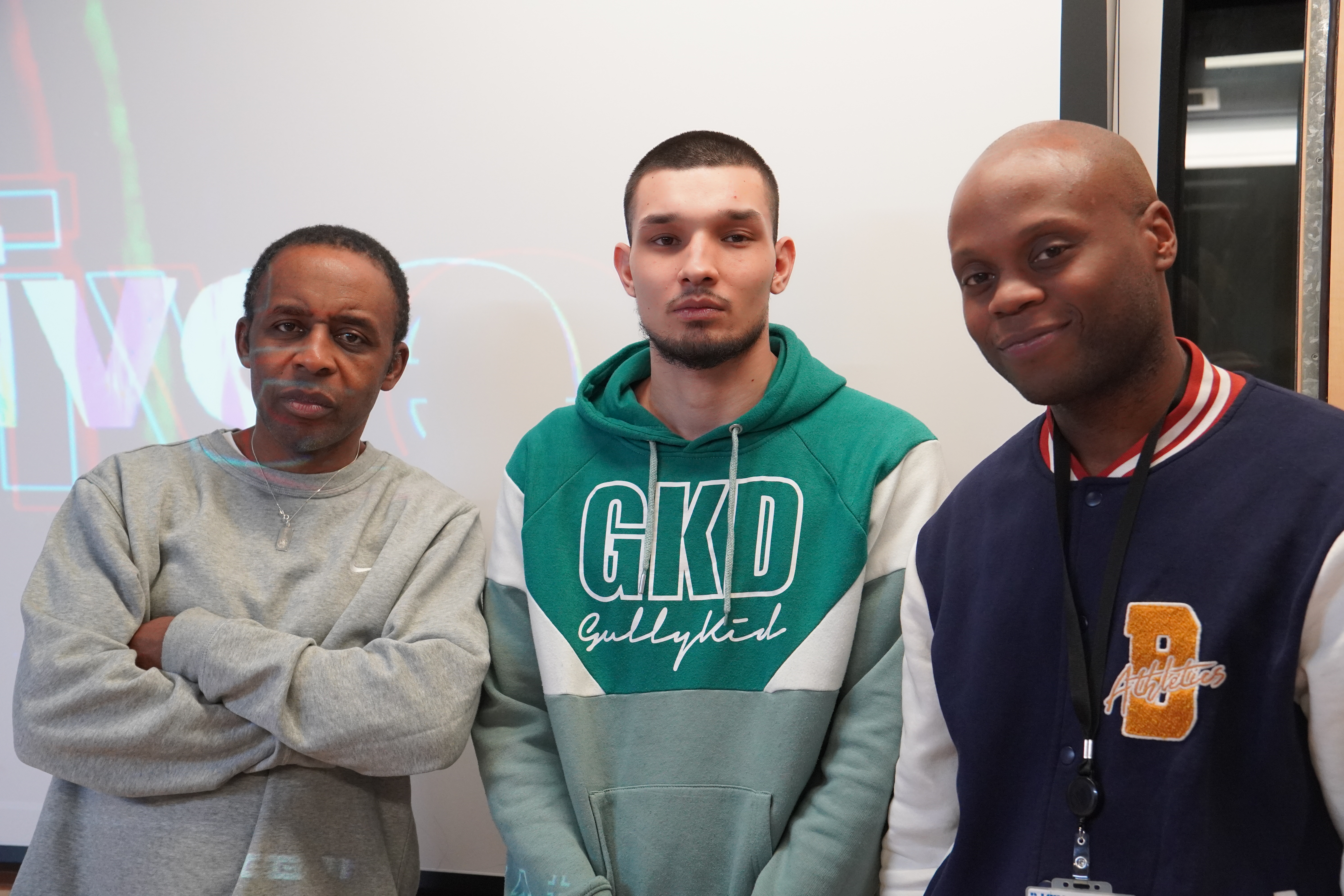 Courtney Rose (left) at Take 1 Studios