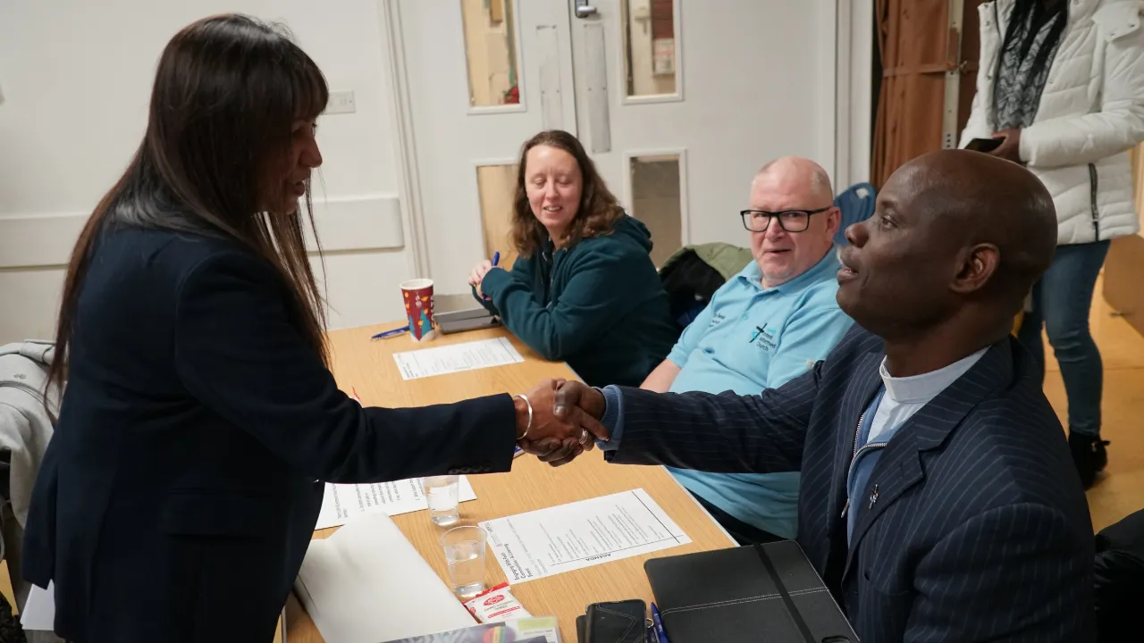 Deputy PCC Angela Kandola speaks to faith leaders