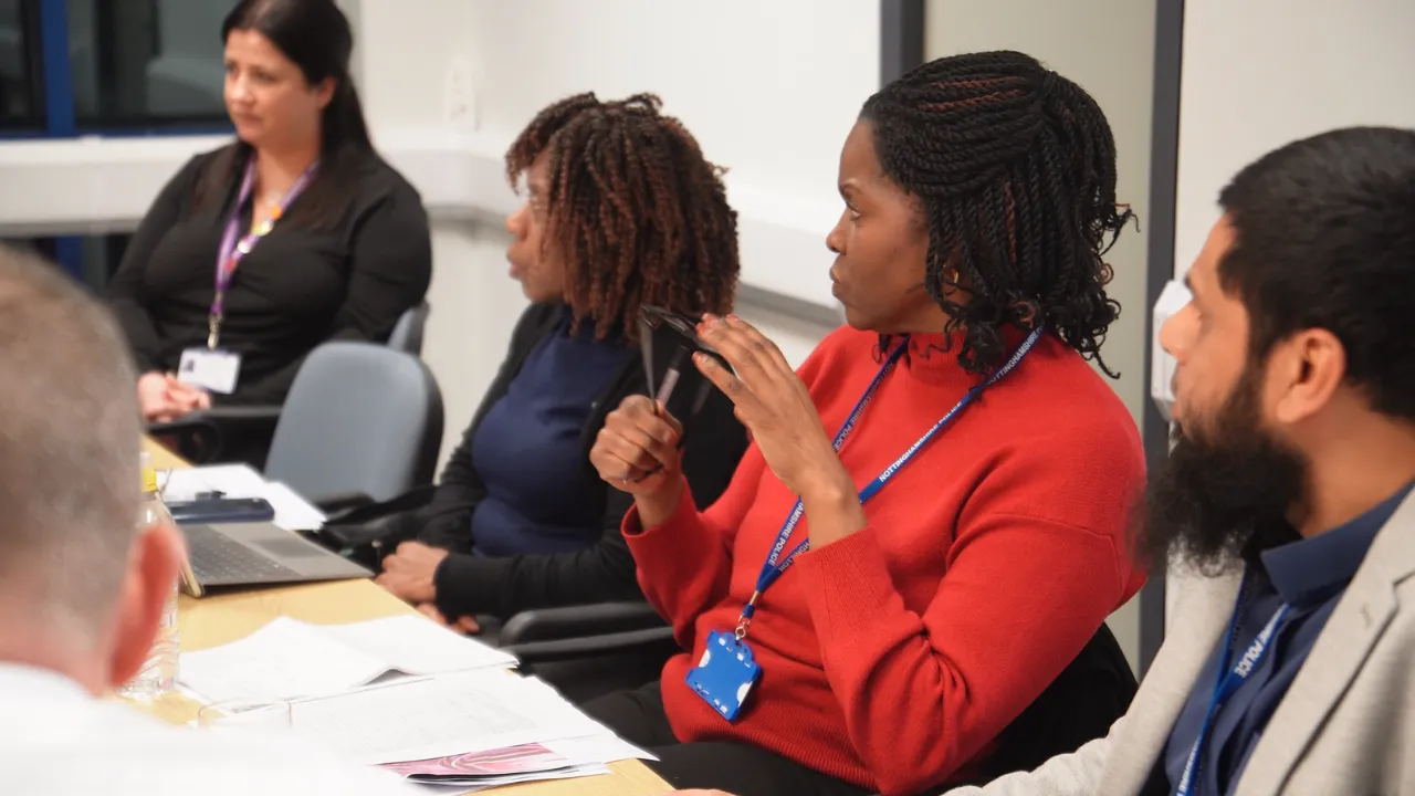 An Independent Community Scrutiny Panel meeting in Nottinghamshire.