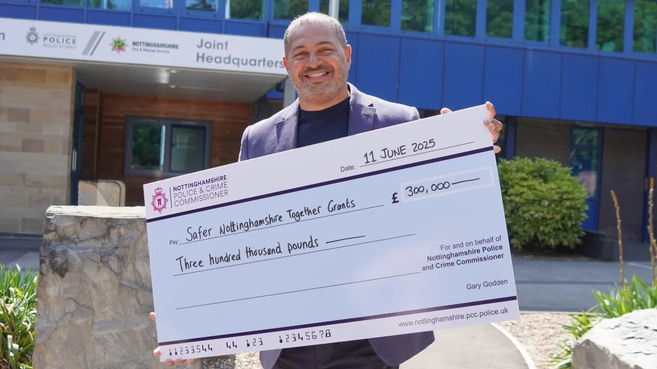 PCC Godden Safer Nottinghamshire Together Grants Launch Image