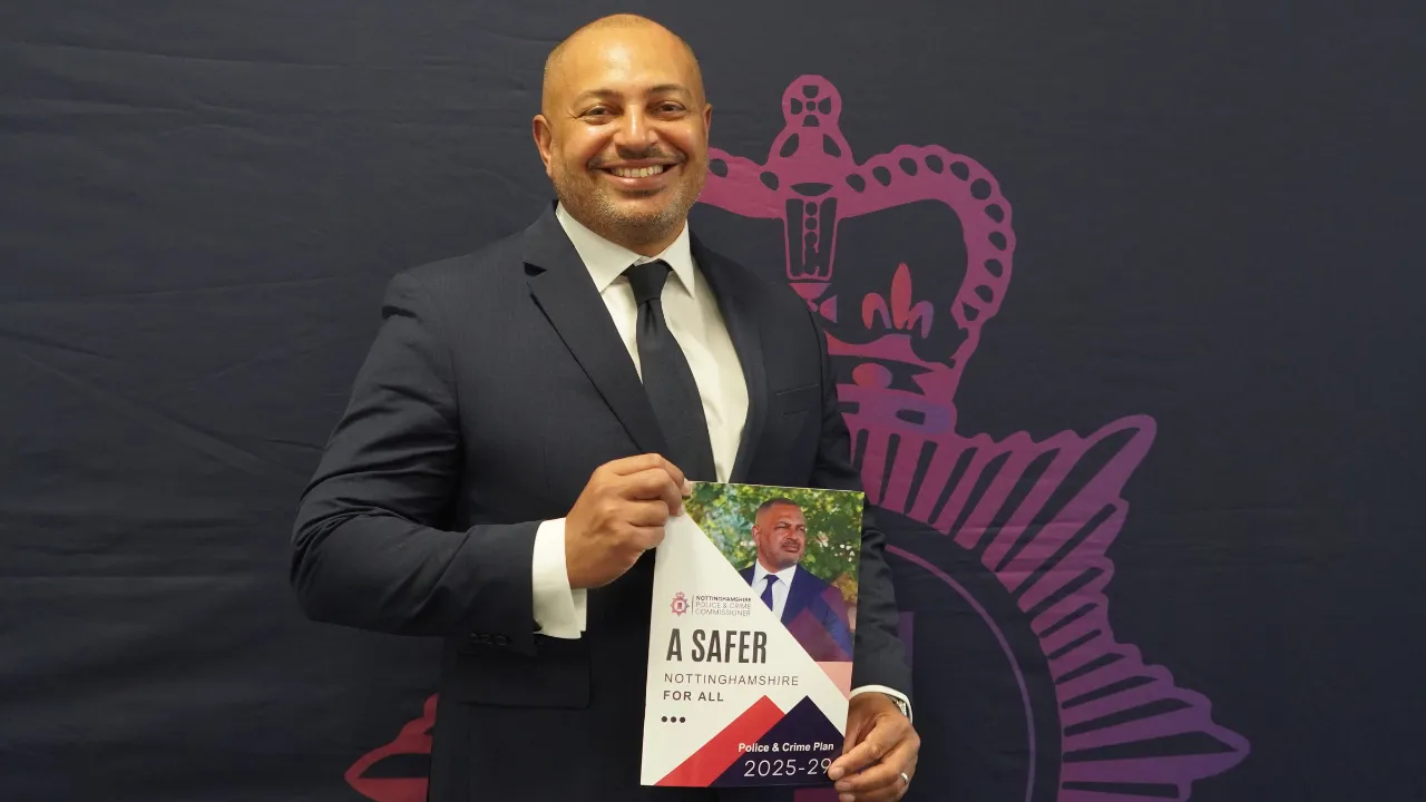 PCC Gary Godden with his Police and Crime Plan